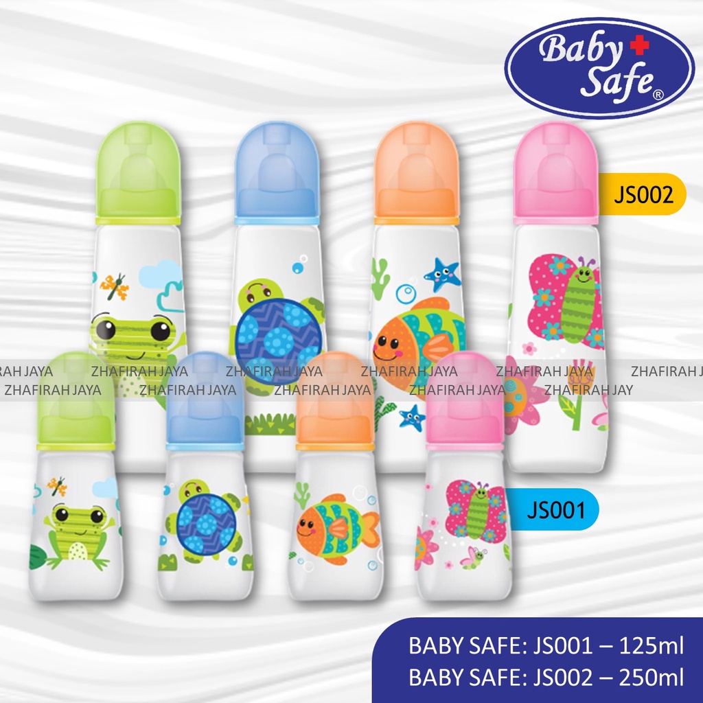 ❤ZJ❤ Botol Susu BABY SAFE NewBorn 60ml 125ml 250ml / Botol Susu Baby Safe NewBorn - Botol SUSU BABY SAFE JS001 JS002 JS003 JS004 JS005 JS006 - Botol SUSU BABY SAFE GAGANG Handel JS005