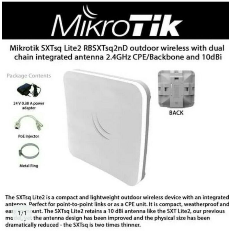 Mikrotik SXTsq 2nD sxtsq2nd Lite2 sxtsq-2nd