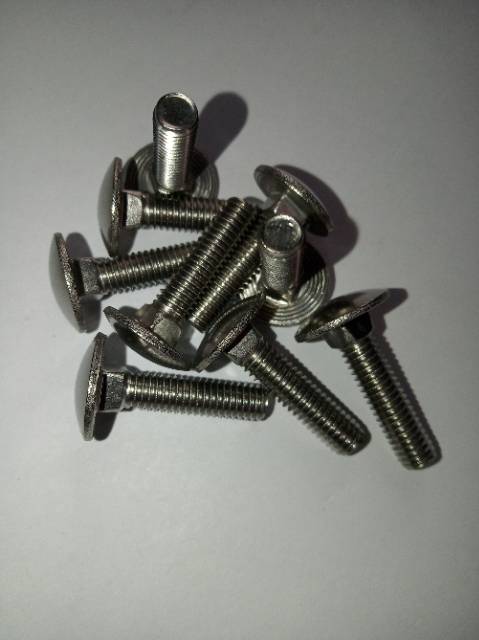 Baut bemper M6 X 25(2,5cm) stainless 304, cariaghe bolt, baut cb