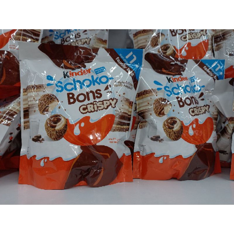 

Kinder schoko bons crispy import saudi arabia