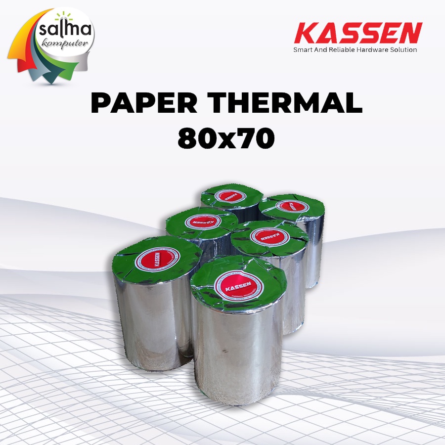 

PAPER THERMAL KASSEN 80 X 70/KERTAS THERMAL STRUK KASSEN 80 X 70