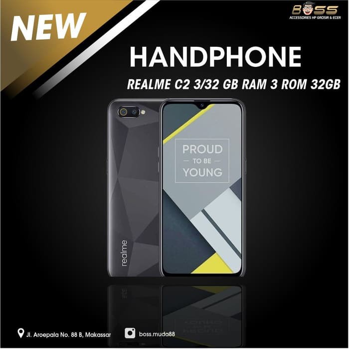 HP REALME C2 3/32GB RAM 3GB ROM 32GB GARANSI RESMI