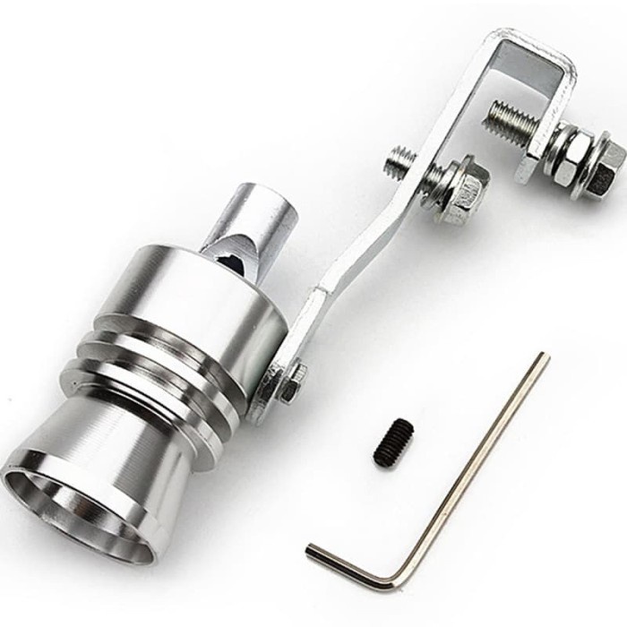 Knalpot Mobil Turbo / Tambahan Suara Turbo / Suara Mobil Balap Silver