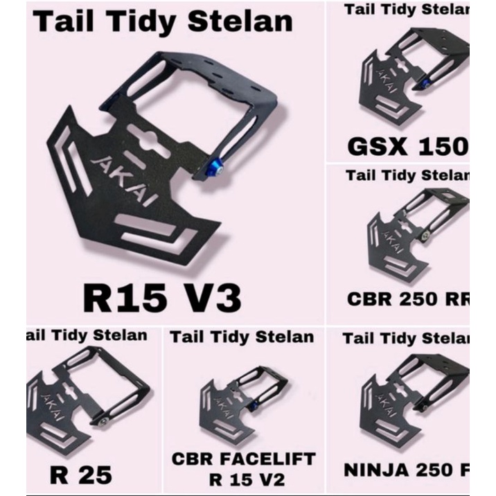 Tail Tidy Model Stelan.cbr facelift/ninja250Fi/ninja 2018/R15 V3/R15 V2/Gsx150