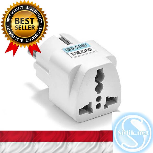 Steker Travel Adaptor Steker Colokan Listrik 3 Lubang