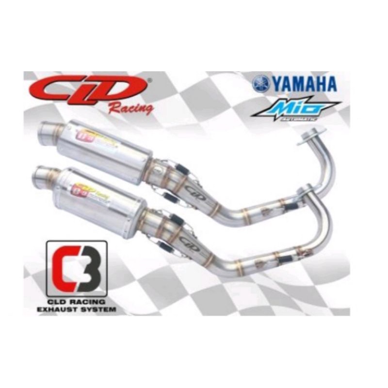 Knalpot CLD Racing Type C3..Mio/Nouvo/Fino/Mio J/Xride/ (PNP)