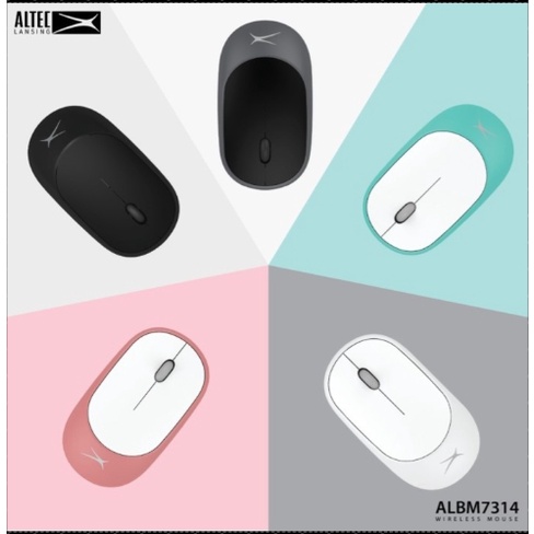 Altec Lansing ALBM7314 / ALBM-7314 Wireless Silent Click Mouse