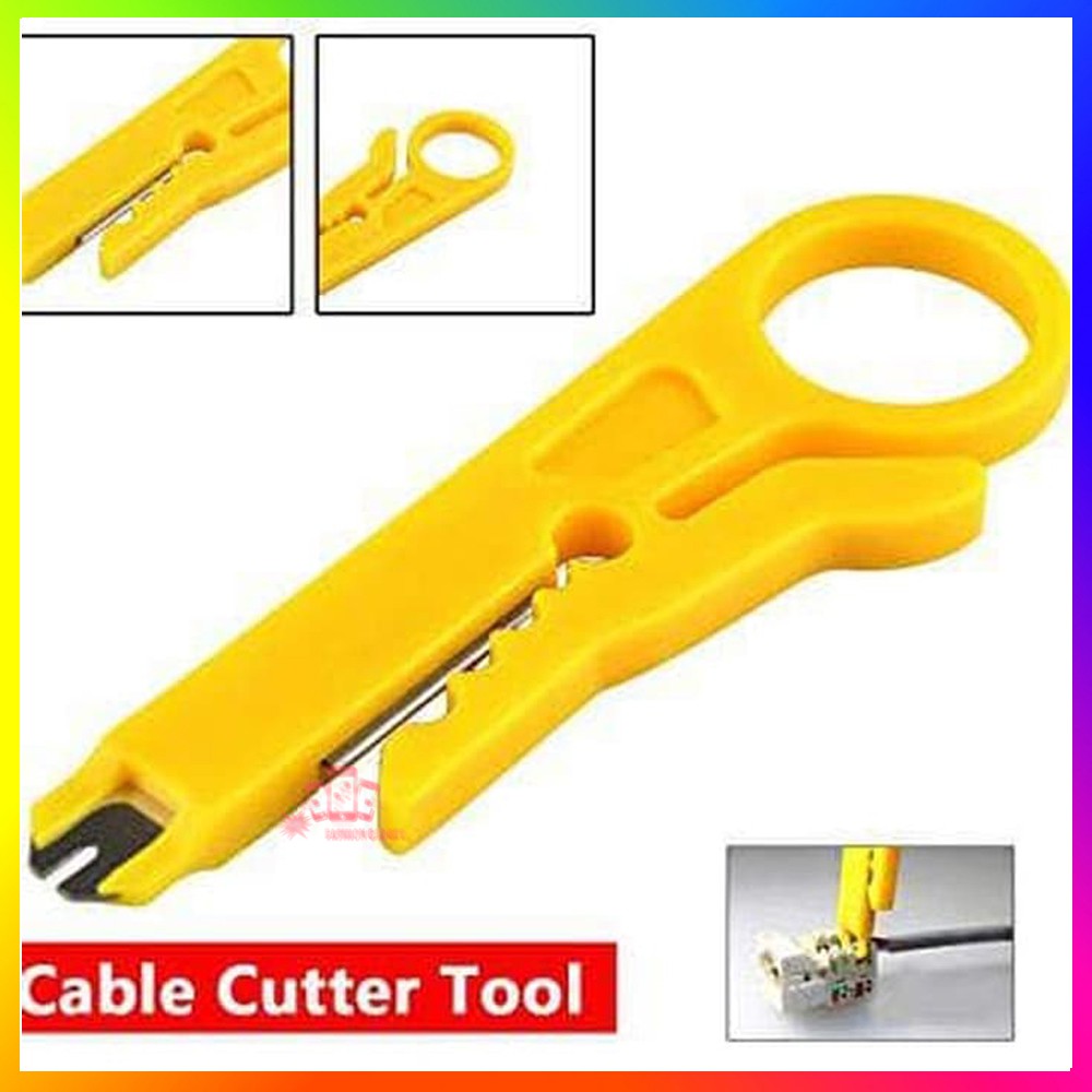 Alat Pengupas Kulit Kabel / Rotary Wire Stripper / Tang Pengupas Kabel Alat Kupas Kulit Kabel Putar LAN Cutter - Warna Acak