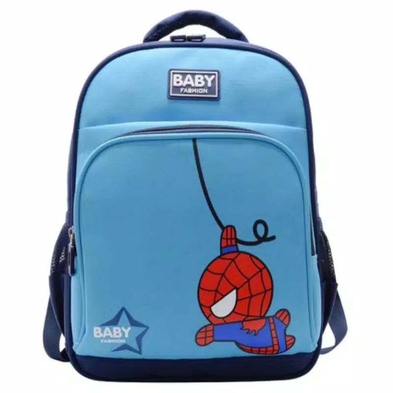 Tas Ransel Spiderman Bayi Merah Biru Anak Laki laki Cowok PG TK SD Sekolah Kado Hadiah Murah