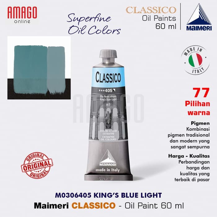 MAIMERI CLASSICO - OIL PAINT - KING BLUE LIGHT - 60ML - M0306405