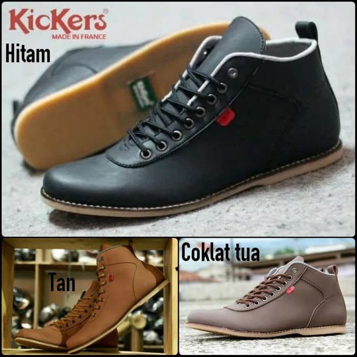 sepatu pria kickers kasual broodo bandit bandicot coklat