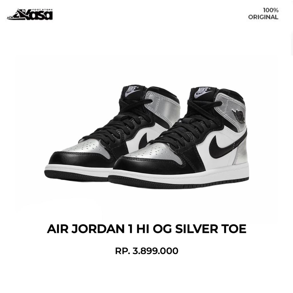 aj 1 high silver toe