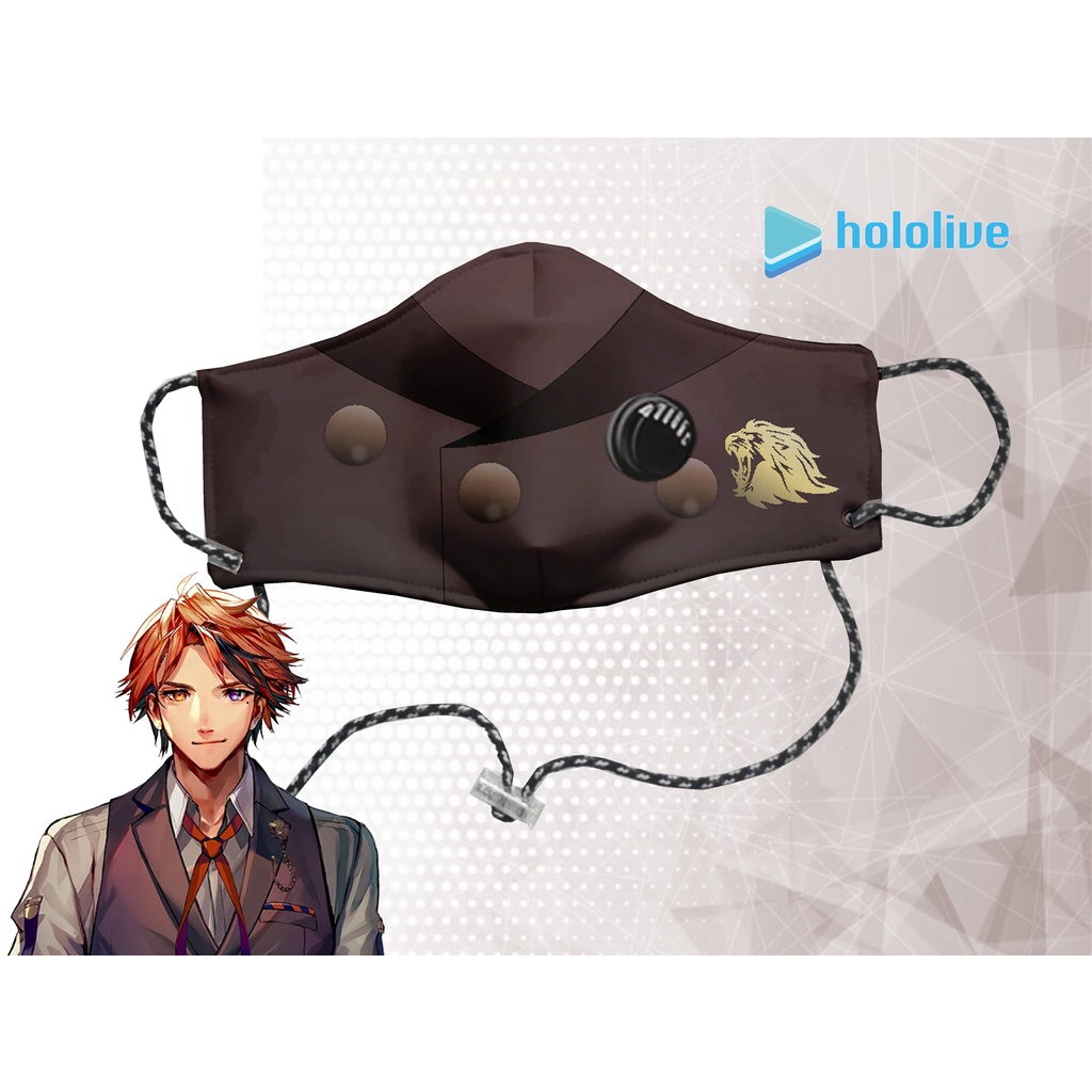 MASKER KAIN N95 2PLY - HOLOLIVE YUKOKU ROBERU