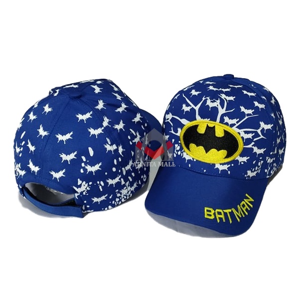 Topi anak laki laki superhero spiderman superman batman / topi anak laki laki 3-10 tahun-2