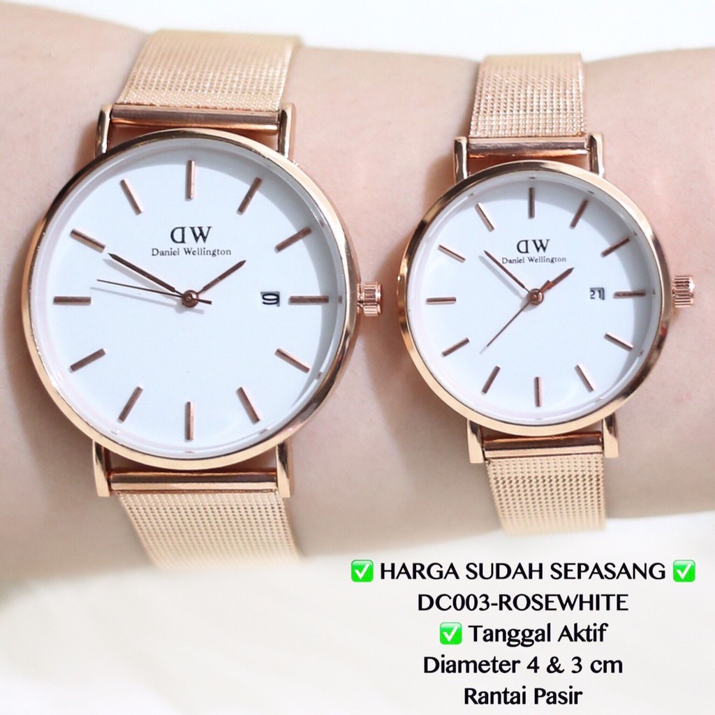 Jam tangan couple  rantai pasir pasangan pria wanita grosir rantai pasir DC003