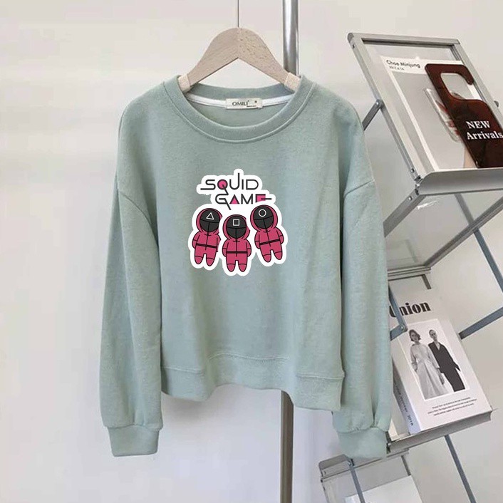 Sweater Squid Game Editon Sweater Wanita Oversize M - XXL Best Seller