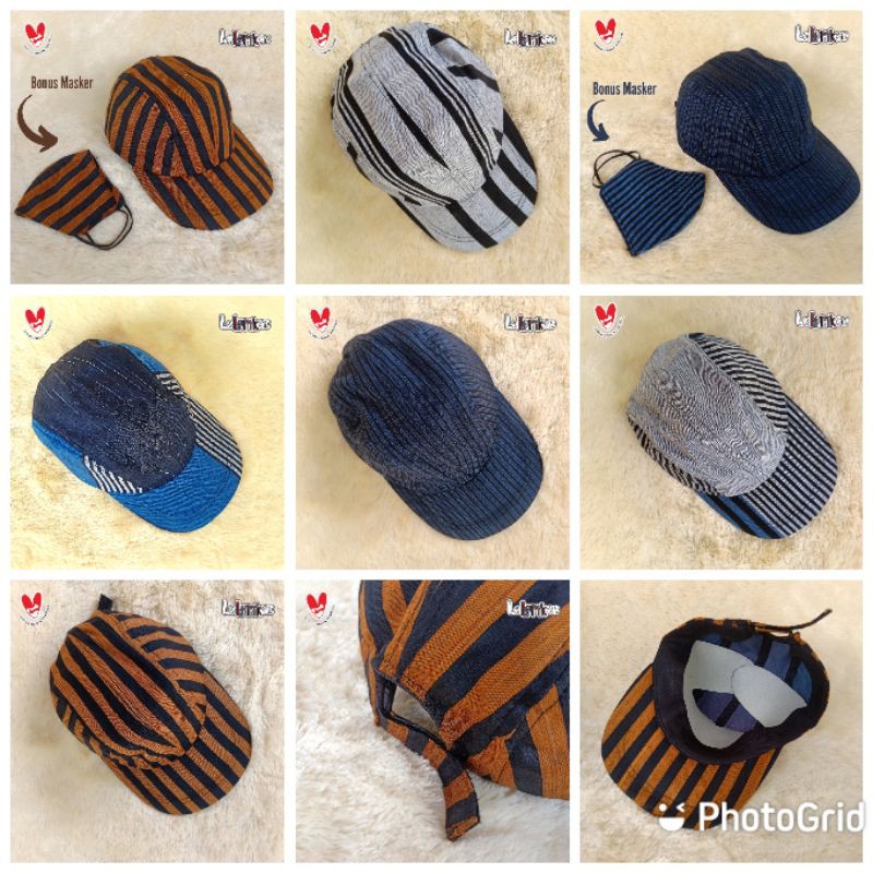 Topi Pria Topi Baseball Dewasa Batik Lurik Original Bagus Keren