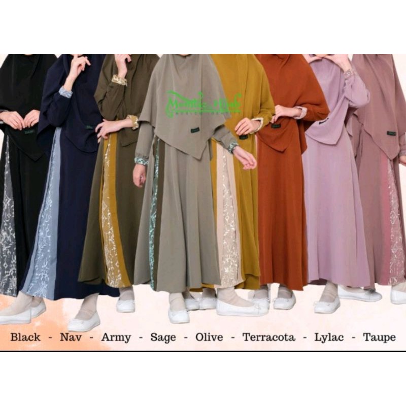 SARIMBIT MUMTAZ PART 1 SET GAMIS ANAK SET BANAT ANAK BY MUMTAZ HIJAB
