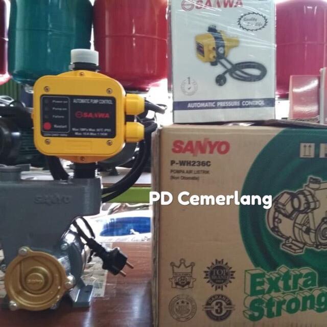 Pompa air sanyo pendorong booster 200 watt