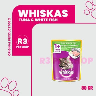 Makanan basah murah untuk Kucing WHISKAS Pouch 80gr All Varian 1dus @24pcs