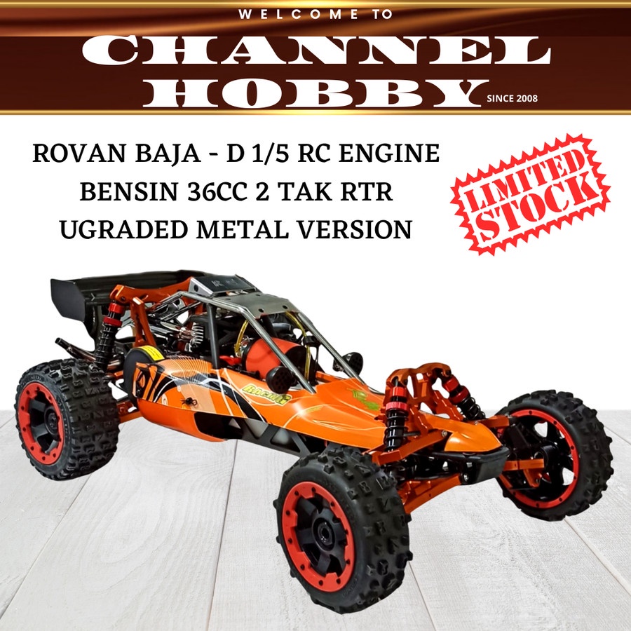 RC Car Rovan Baja 1/5 90km/h 36CC 2TAK / RC Mobil Bensin Engine Buggy