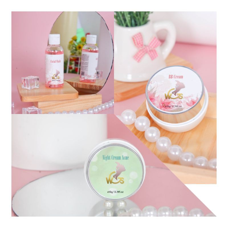 WGS (Whitening Glossy Skincare) ACNE Isi 3 BPOM