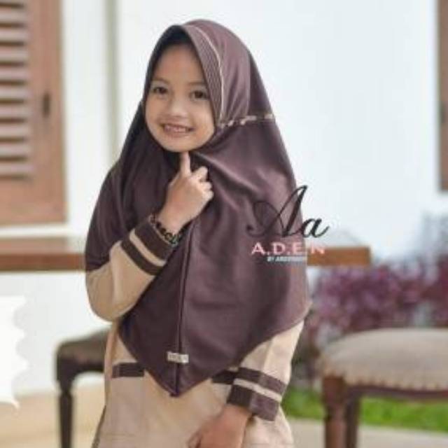 Bergo Emil Sekolah ORI Aden hijab bahan Kaos PE Super