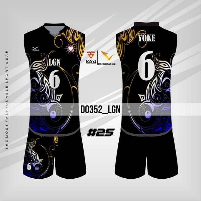 Jersey voli printing bukan sablon original regarsport