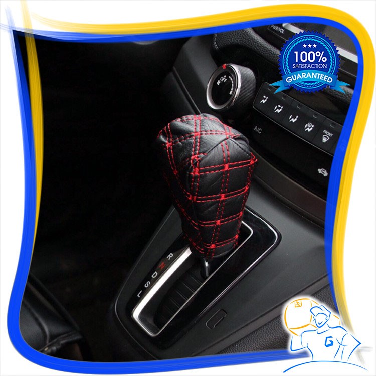 SARUNG COVER KULIT REM TANGAN GIGI PERSNELING INTERIOR MOBIL 2 IN 2