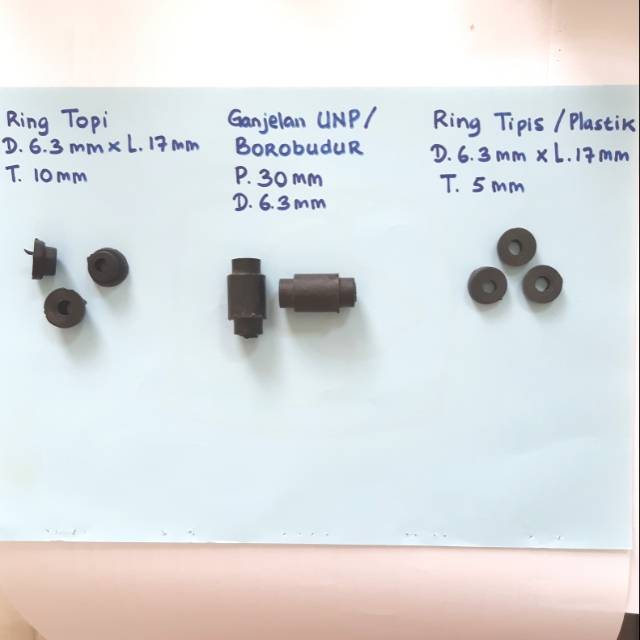 FLJ Ring Tipis Plastik Satuan/ Topi / Ganjelan UNP Borobudur Folding Gate Satuan