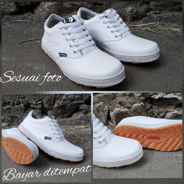 Sepatu Putih Pria Original Aldhis S20 Sneakers Cowok Keren Buat Gaya Kets Casual Terbaru 2023