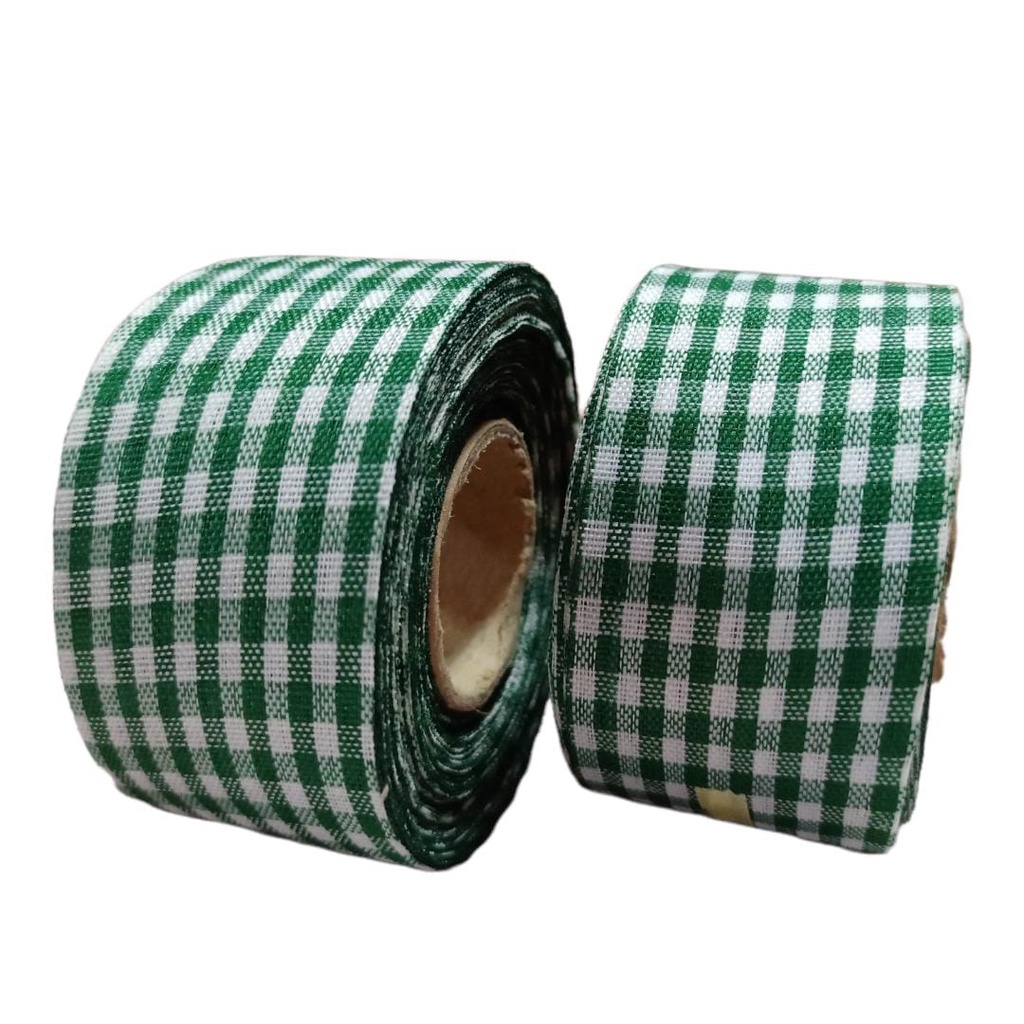 

Pita Kotak Hijau Tua Ukuran 1.5 inch / 4cm Per Roll
