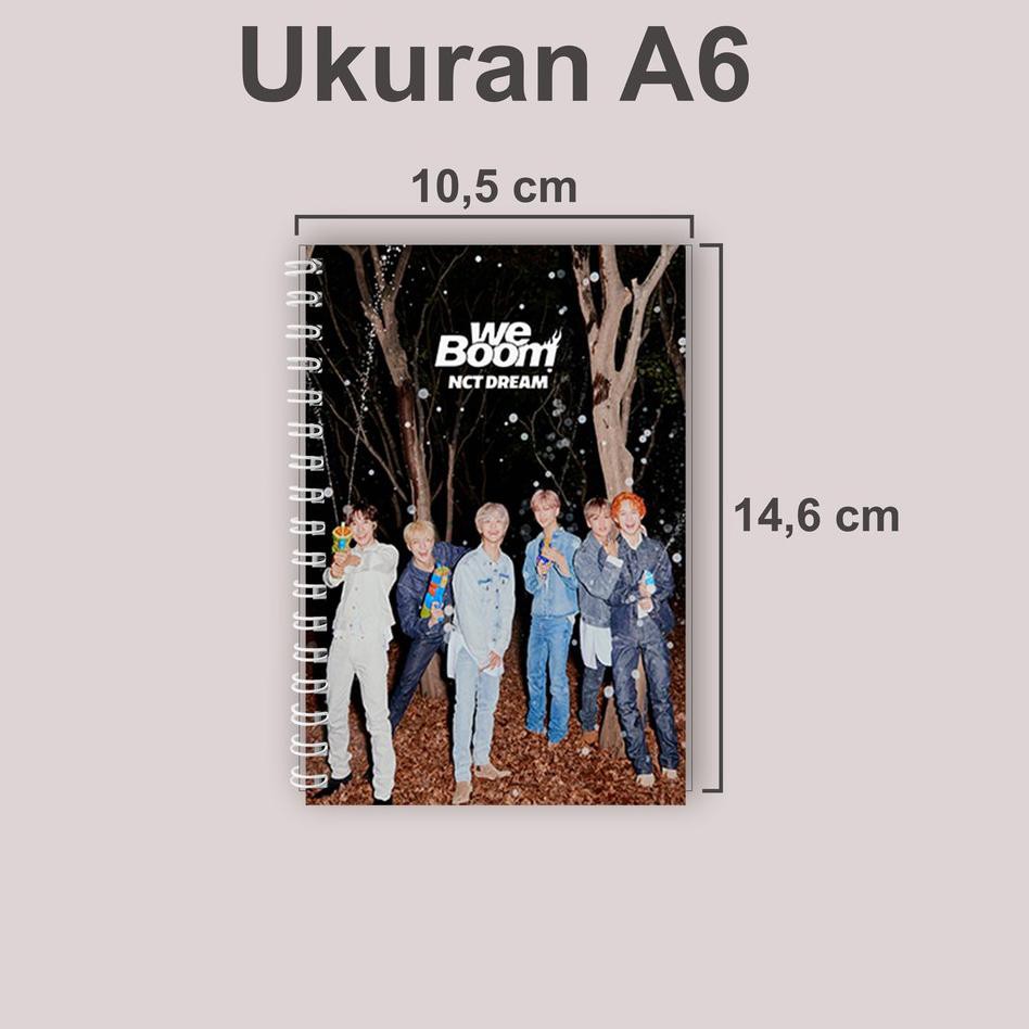 

Seller p5 Notebook A6 (14.5x10.5cm) KPOP NCT DREAM We Boom Chenle Haechan Jaemin Jeno Jisung Renjun