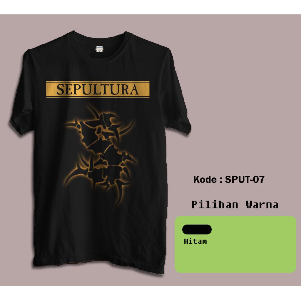 Kaos Music Band Metal Sepultura - Band Metal Rock Sepultura     7