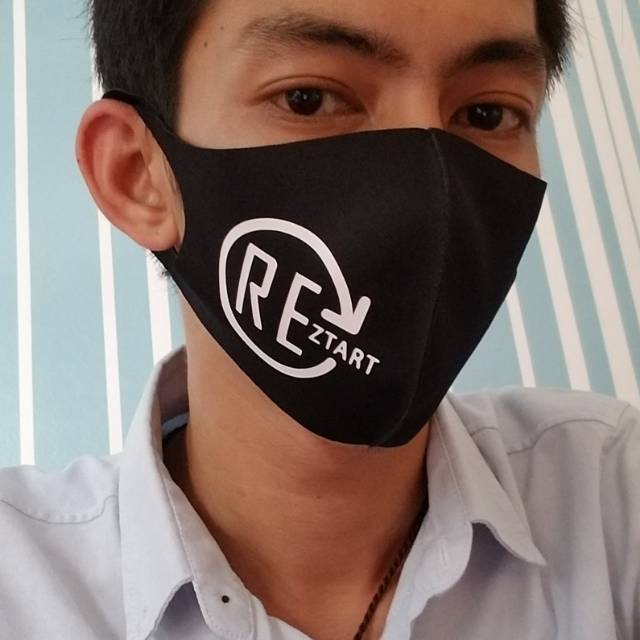 Masker scuba sablon