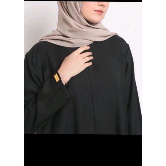 FAIHA, Baju Gamis Abaya Turkey Hitam