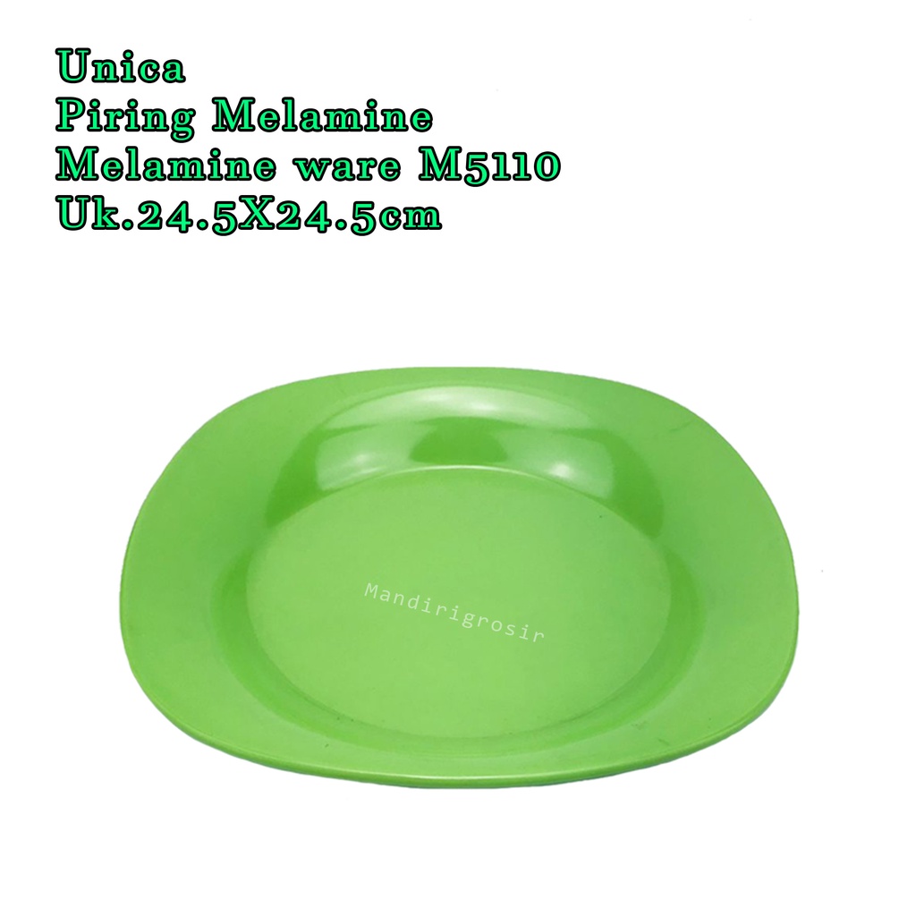 Unica * Piring Melamine * Melamine ware * M5110 * Uk.24.5X24.5cm