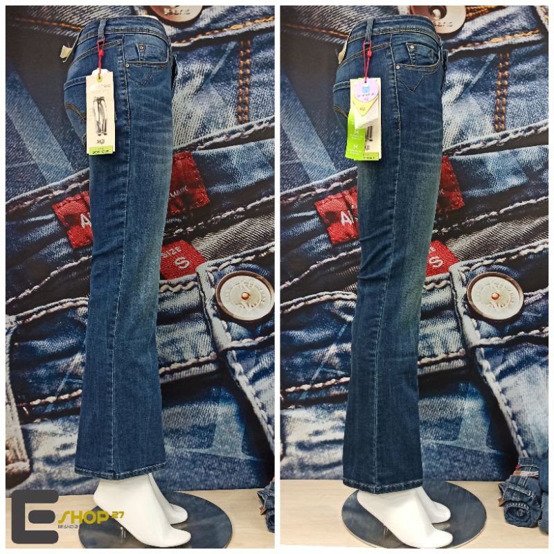 celana jeans BOOTCUT/CUTBRAY wanita brand AKO JEANS ORIGINAL - 16-2349/50