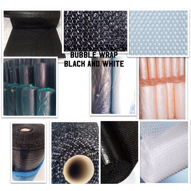 

BUBBLE wrap warna hitam dan putih