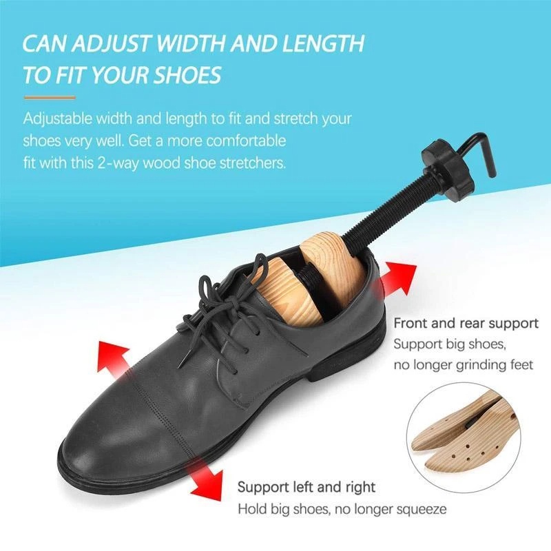 Shoes Stretcher Expander Shoe Bunion Pembesar Ukuran Sepatu Bahan Kayu  Pembentuk Boot Expander