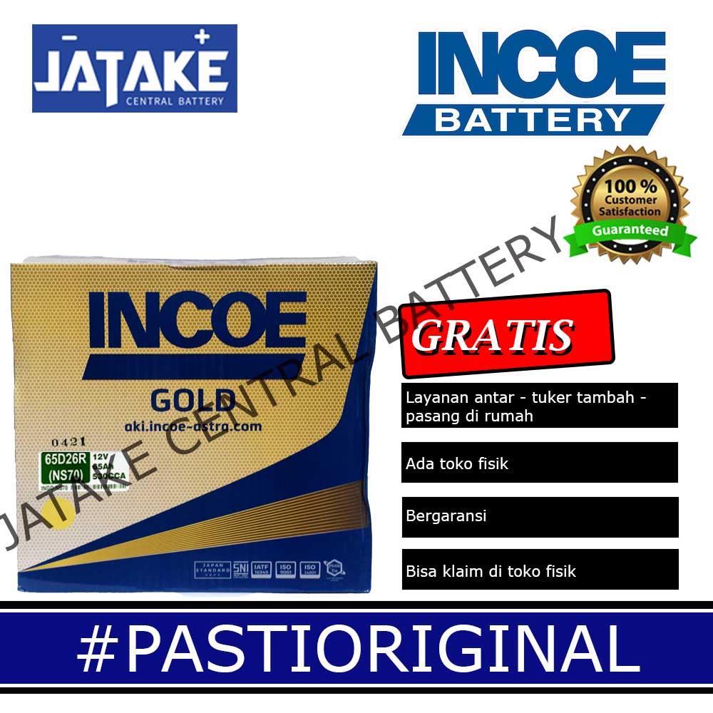 Aki Basah Ns70 Ns 70 Incoe Gold Di Tangerang