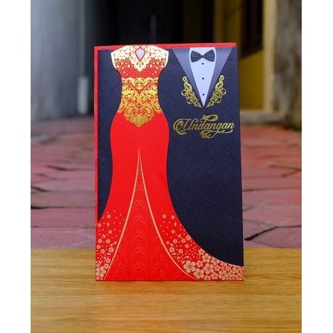 Undangan Pernikahan Jas Elegan dan unik