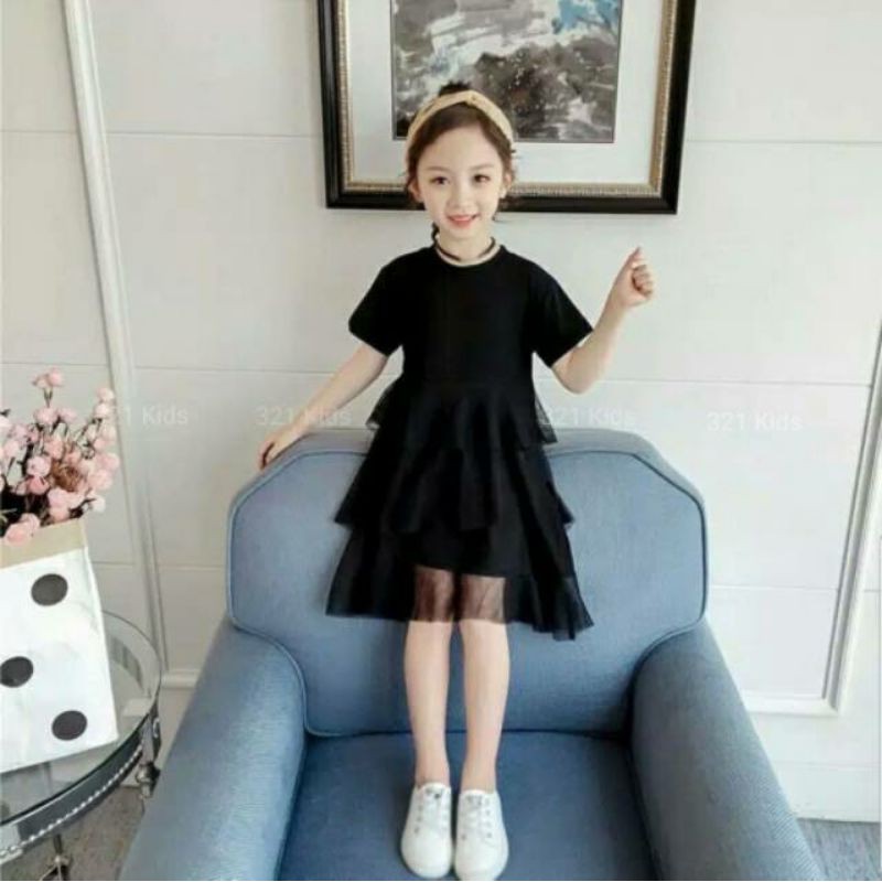 Dress Tile kids 689 VR DRESS TUTU ANAK DRESS ANAK PEREMPUAN baju anak cewek