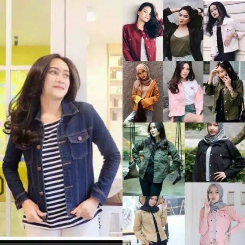 jaket biondy jeans.allsize.ld 98,pjg 65 cm,yg biasa makai s,m,l,xl muat
