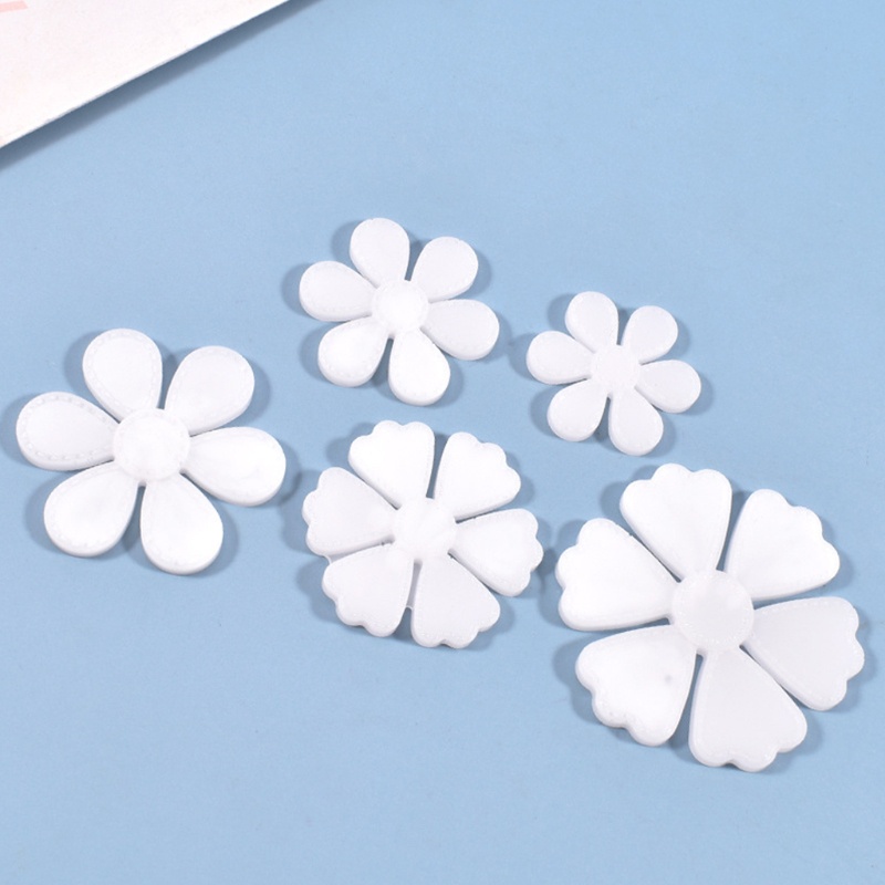 SIY  Crystal Epoxy Resin Mold Five Petals Listing Pendant Silicone Mould DIY Crafts Flower Jewelry Making Tool