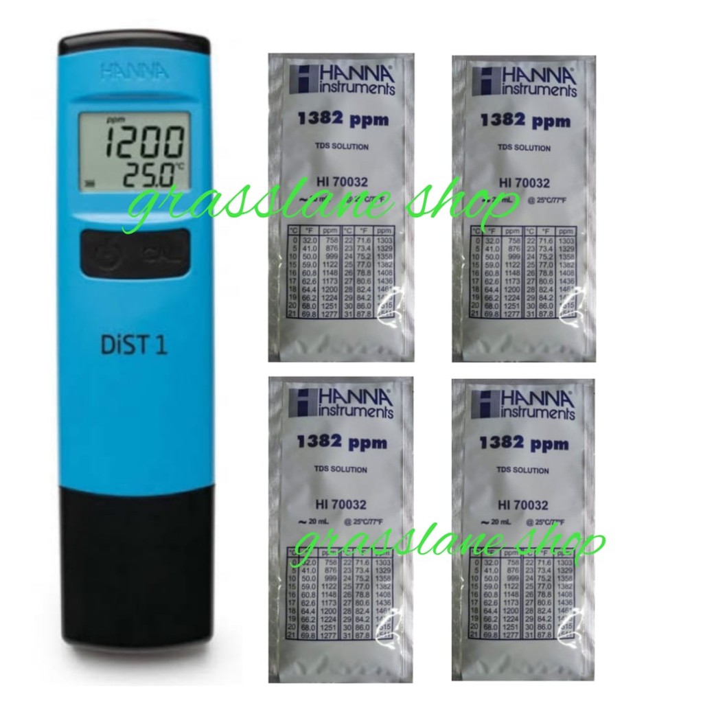 TDS Meter Hanna Dist 1 Tester Waterproof HI 98301 HI98301