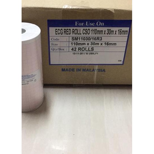 

♛ Langsung Proses ♛ Kertas ecg/ekg Roll 110mm x 30m all unit bisa pakai dengan ukuran sama, Harga te