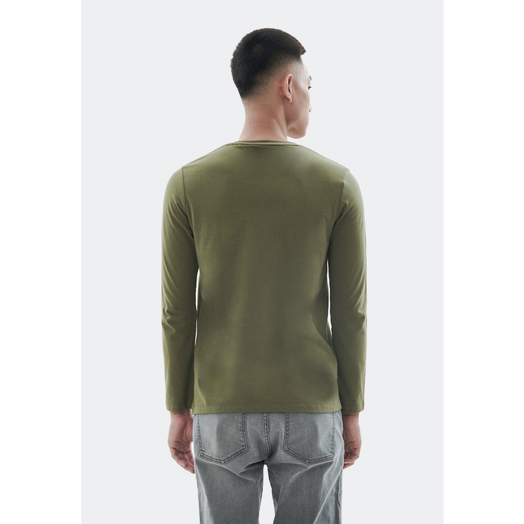 MANZONE Kaos pria lengan panjang EAST - BESTBUY-GREEN