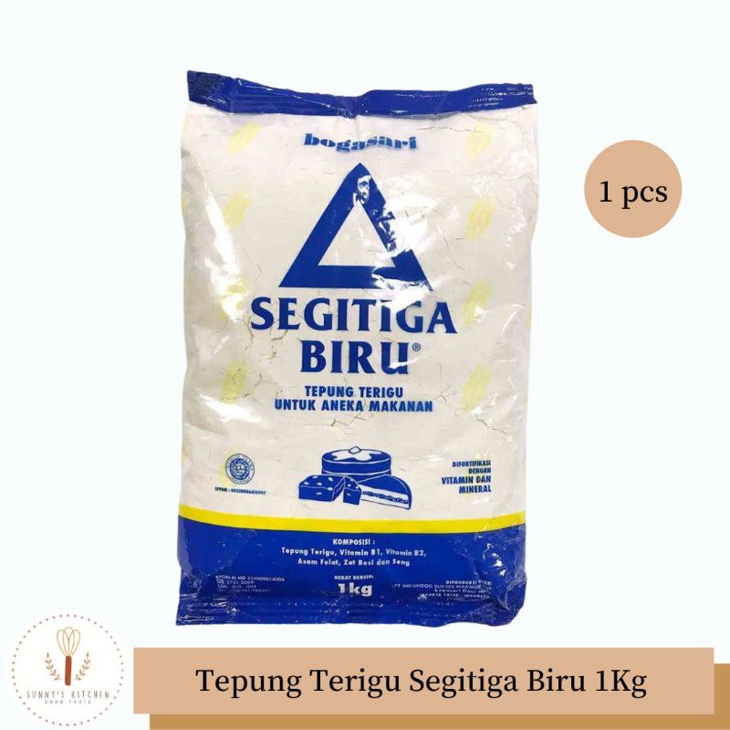 

Tepung Terigu Segitiga Biru / Tepung Terigu Protein Sedang 1kg