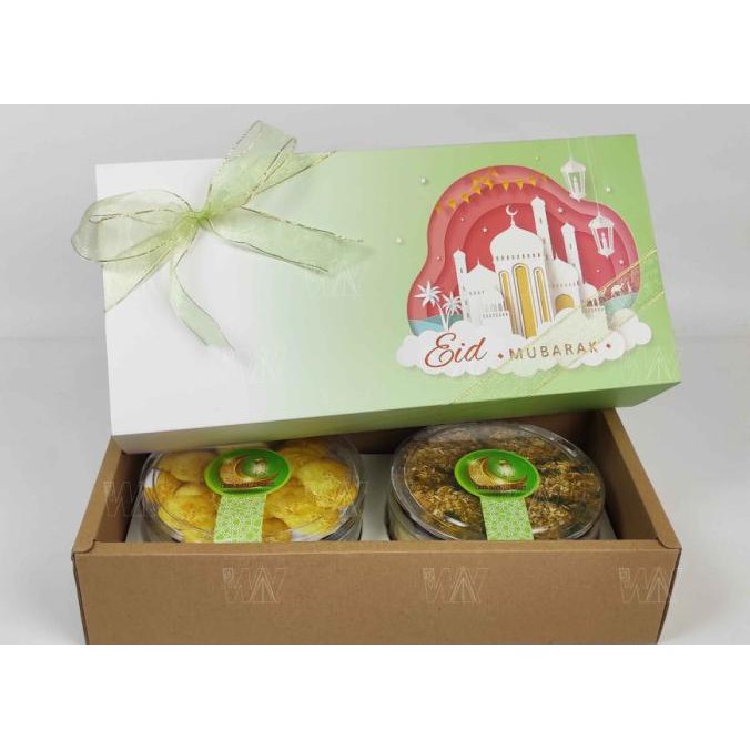 Kotak / Dus / Hampers Lebaran toples kue kering - gambar bulan
